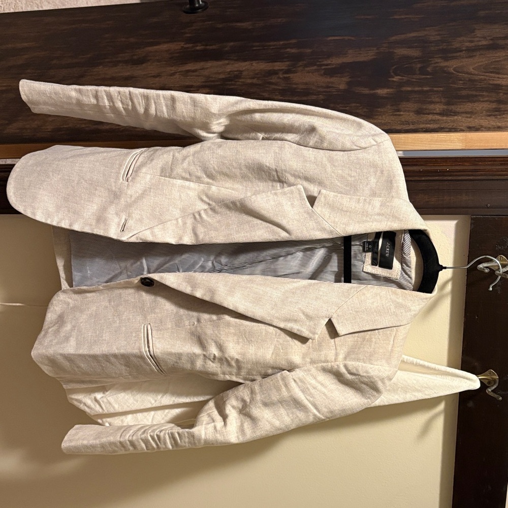 J. Crew Light Beige women’s Parke linen Jacket
